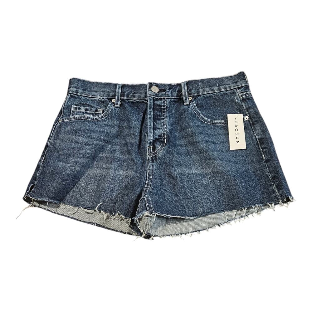Pacsun Size 28 Blue 70's Cut Off Denim Shorts